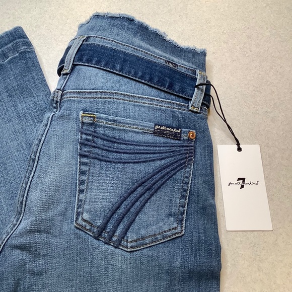 7 For All Mankind Jeans 26X32.5 Dojo In Paloma NWT! - Picture 4 of 8